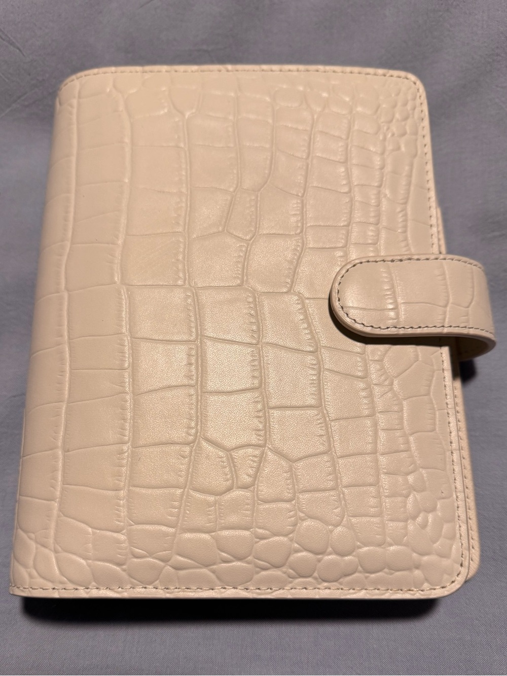 Cloth and Paper croc embossed hp mini planner cover with accessories